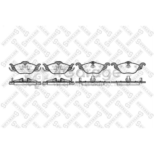 STELLOX 695002BSX Комплект тормозных колодок дисковый тормоз