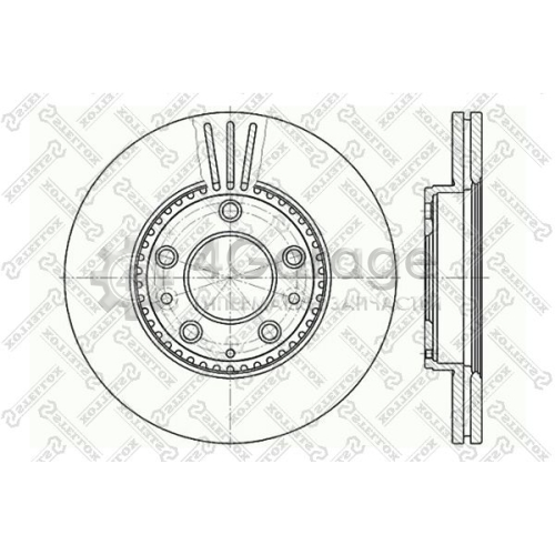 STELLOX 60203245VSX Тормозной диск