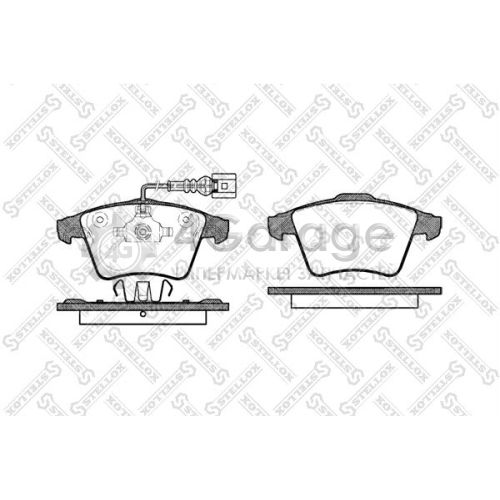 STELLOX 1056022SX Комплект тормозных колодок дисковый тормоз