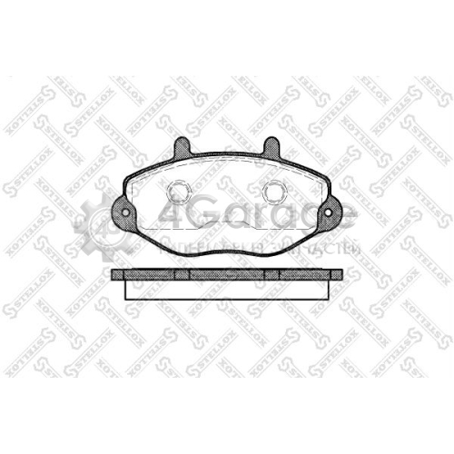 STELLOX 403000BSX Комплект тормозных колодок дисковый тормоз