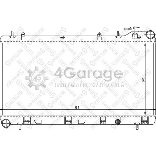 STELLOX 1026263SX Радиатор охлаждение двигателя