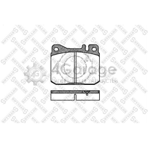 STELLOX 021040SX Комплект тормозных колодок дисковый тормоз