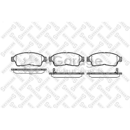 STELLOX 413022BSX Комплект тормозных колодок дисковый тормоз