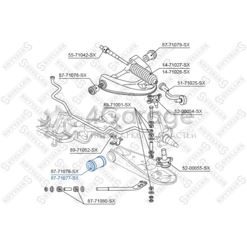 STELLOX 8771077SX Подвеска рычаг независимой подвески колеса