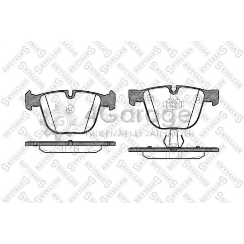 STELLOX 903000SX Комплект тормозных колодок дисковый тормоз
