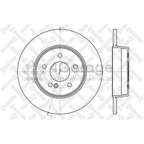 STELLOX 60203340SX Тормозной диск