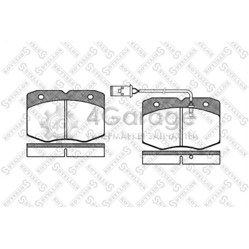 STELLOX 446002SX Комплект тормозных колодок дисковый тормоз