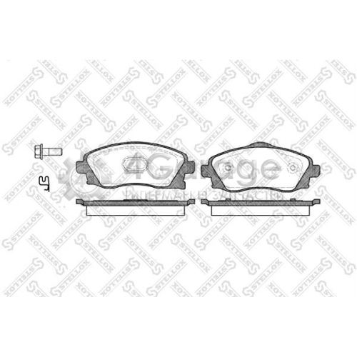 STELLOX 785002BSX Комплект тормозных колодок дисковый тормоз