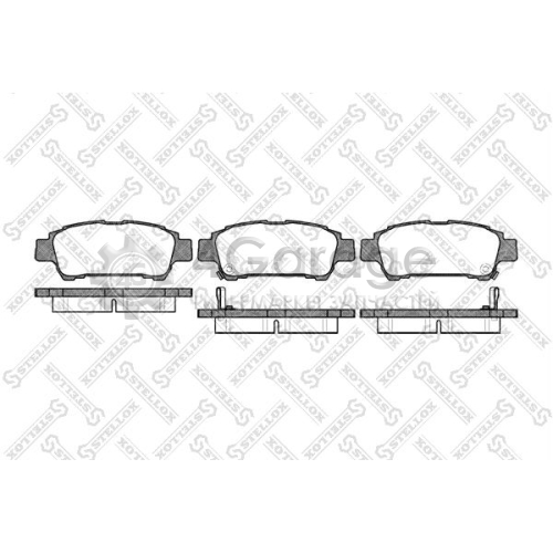 STELLOX 833000SX Комплект тормозных колодок дисковый тормоз