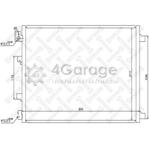 STELLOX 1045484SX Конденсатор кондиционер