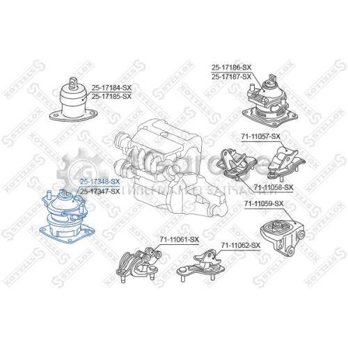 STELLOX 2517348SX Подвеска двигатель