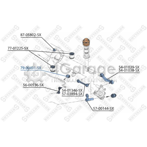 STELLOX 7900491SX Опора стабилизатор