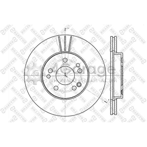 STELLOX 60203308VSX Тормозной диск