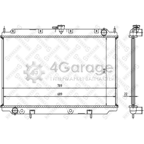 STELLOX 1025058SX Радиатор охлаждение двигателя