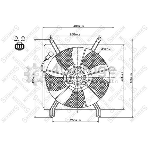 STELLOX 2999418SX Вентилятор охлаждение двигателя