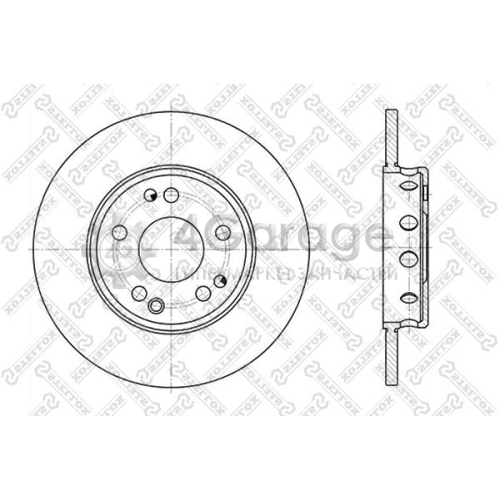 STELLOX 60203606SX Тормозной диск