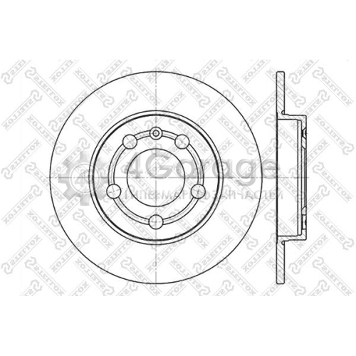 STELLOX 60204779SX Тормозной диск