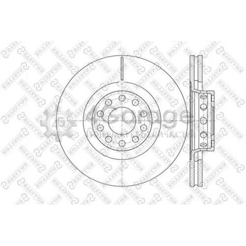 STELLOX 60204791VSX Тормозной диск