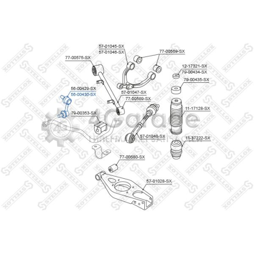 STELLOX 5600430SX Тяга / стойка стабилизатор