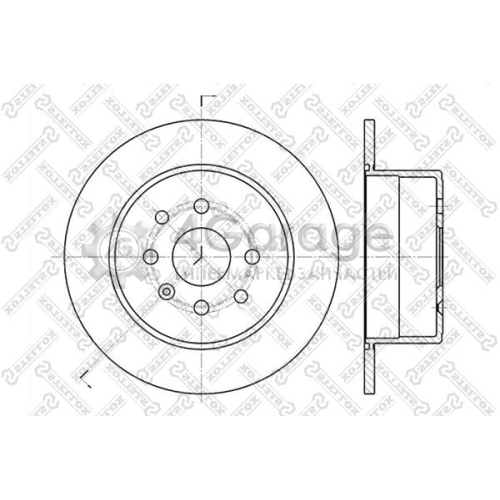 STELLOX 60203619SX Тормозной диск