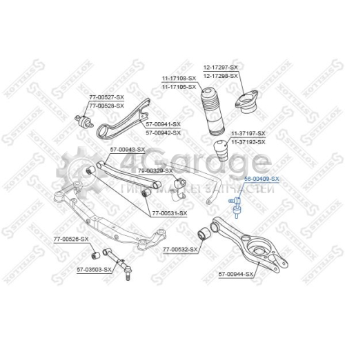 STELLOX 5600409SX Тяга / стойка стабилизатор