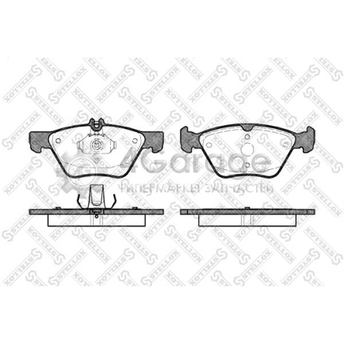 STELLOX 612000BSX Комплект тормозных колодок дисковый тормоз