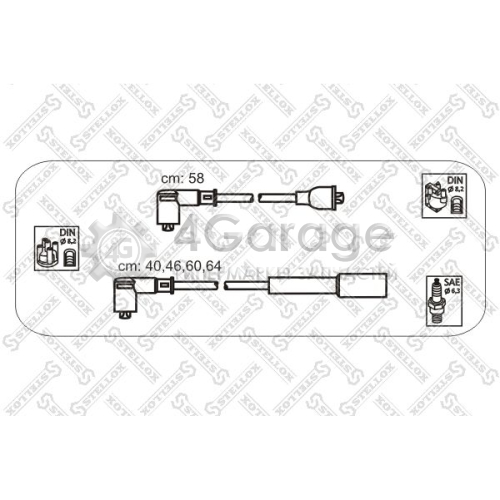 STELLOX 1038453SX Комплект проводов зажигания