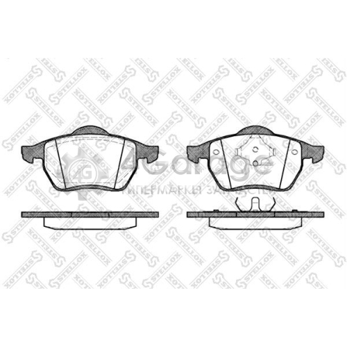 STELLOX 401000BSX Комплект тормозных колодок дисковый тормоз