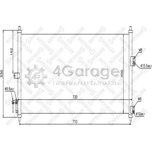 STELLOX 1045170SX Конденсатор кондиционер