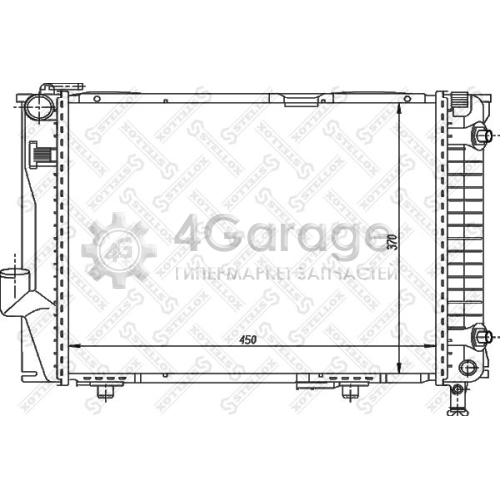 STELLOX 1025907SX Радиатор охлаждение двигателя