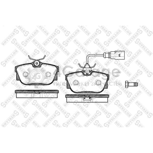 STELLOX 778001BSX Комплект тормозных колодок дисковый тормоз