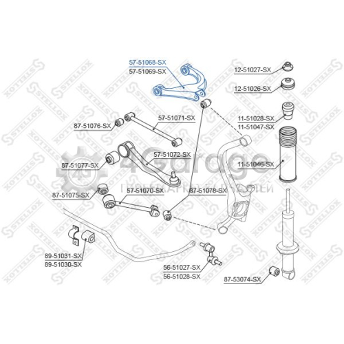 STELLOX 5751068SX Рычаг независимой подвески колеса подвеска колеса