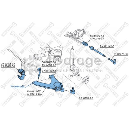 STELLOX 7700940SX Подвеска рычаг независимой подвески колеса