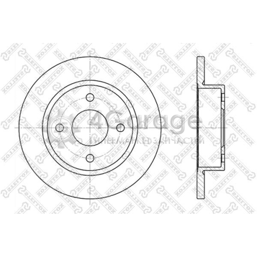 STELLOX 60202237SX Тормозной диск