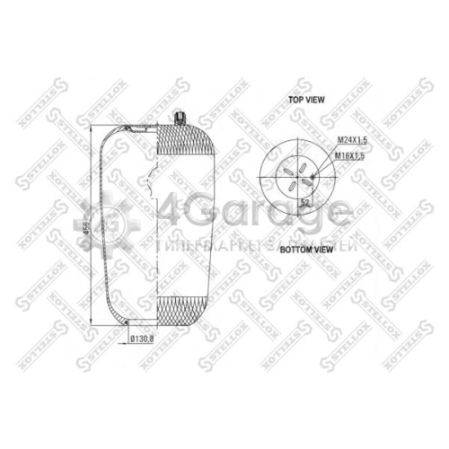 STELLOX 8400142SX Кожух пневматической рессоры