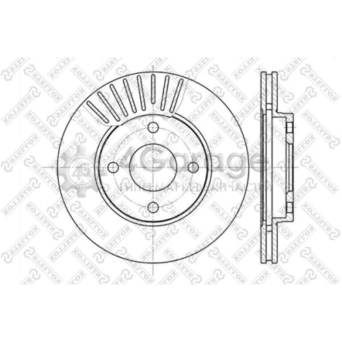 STELLOX 60202549VSX Тормозной диск