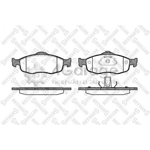 STELLOX 443000SX Комплект тормозных колодок дисковый тормоз