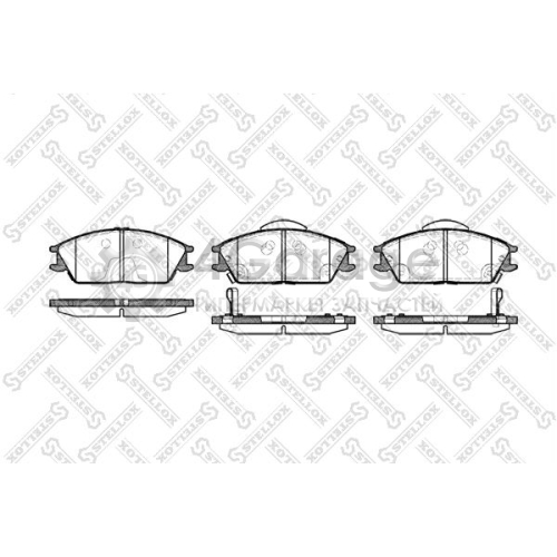 STELLOX 235022BSX Комплект тормозных колодок дисковый тормоз