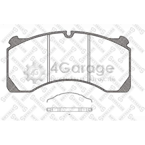 STELLOX 8501422SX Комплект тормозных колодок дисковый тормоз