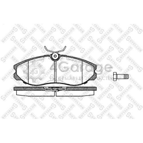 STELLOX 473000BSX Комплект тормозных колодок дисковый тормоз