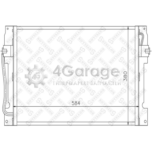 STELLOX 1045168SX Конденсатор кондиционер