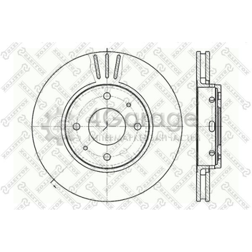 STELLOX 60204839VSX Тормозной диск