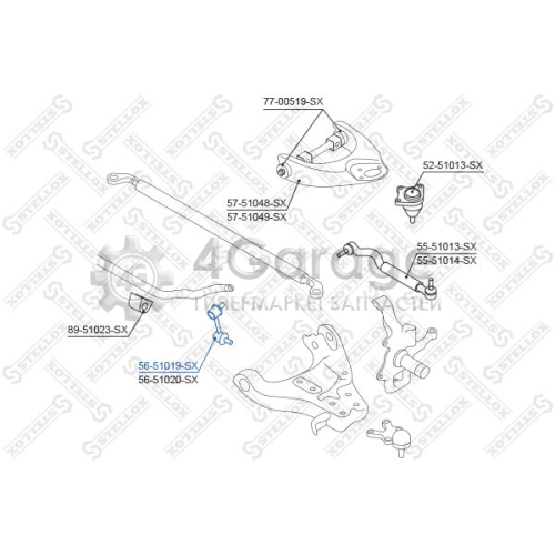 STELLOX 5651019SX Тяга / стойка стабилизатор