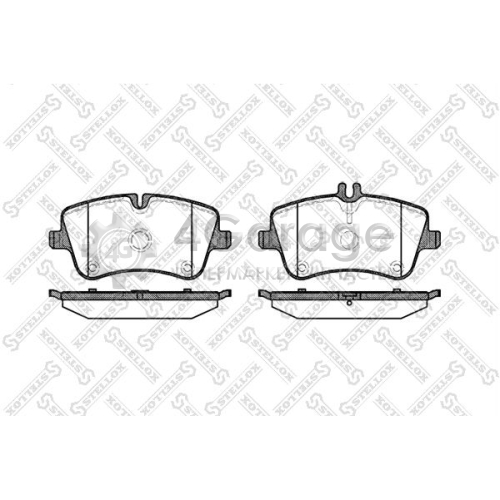 STELLOX 779000BSX Комплект тормозных колодок дисковый тормоз