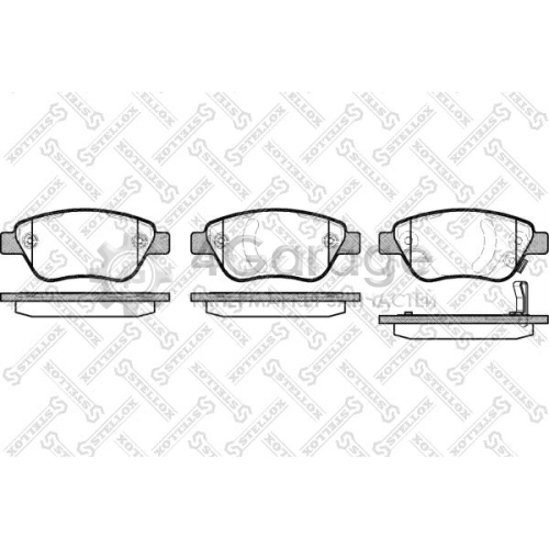 STELLOX 869031BSX Комплект тормозных колодок дисковый тормоз