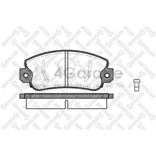 STELLOX 383002SX Комплект тормозных колодок дисковый тормоз