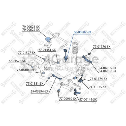 STELLOX 5600507SX Тяга / стойка стабилизатор