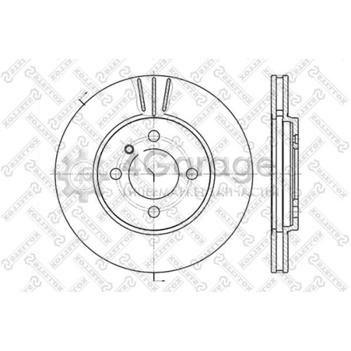 STELLOX 60201509VSX Тормозной диск