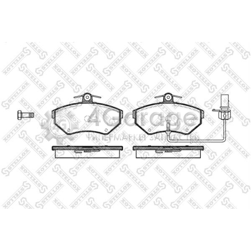 STELLOX 642012BSX Комплект тормозных колодок дисковый тормоз
