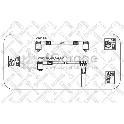 STELLOX 1038518SX Комплект проводов зажигания